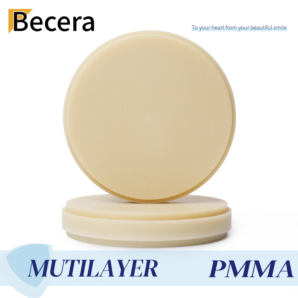 

Dental Materials Multilayer PMMA For Temporary Crowns Bridge Classical 16 Shades Bleach With Open 98mm CAD CAM System