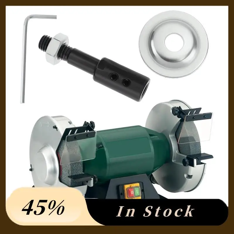 

A60Z Top 4PCS Bench Grinder Extension Shaft Arbor Extender 8Mm To 10Mm With Wrench And Washer For Polisher Sander