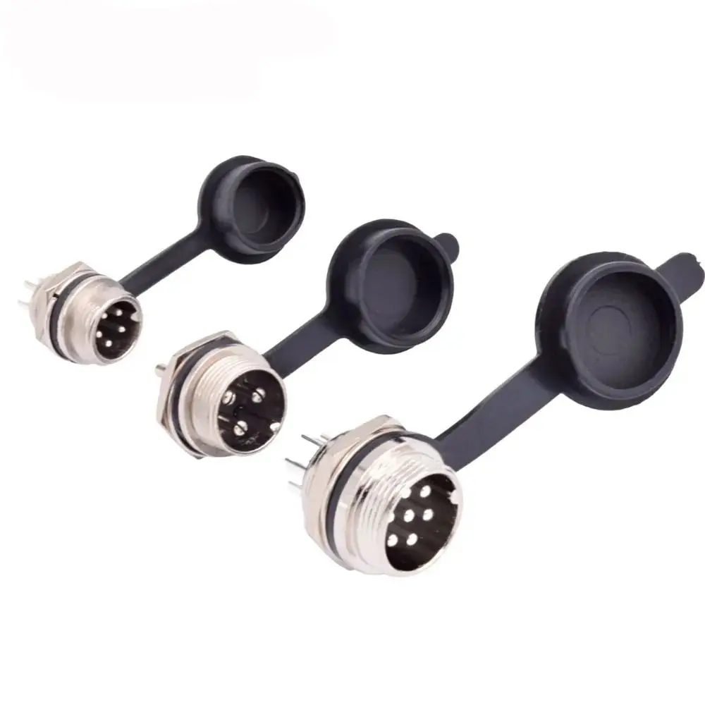 GX12 GX16 GX20 Aviation Circular Plug Socket Waterproof Dust Cap Welding Cable Connectors Rubber Protective Cover