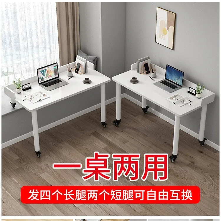 bay window desk with baffle computer desktop table bedroom window sill length and short legs writing high and low feet multi
