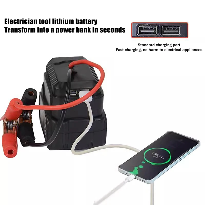 [MS]Car Lithium Battery Converter Charger Clip Auto Igniter Jump Starter For  Booster Cable Adapter Emergency Power DIY Tools