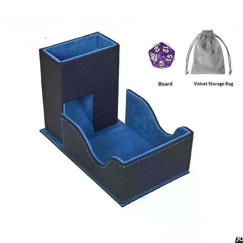 Portable Foldable Dice Roller Tower With Bag PU Leather Dice Tray Convenient Special Design Dice Tower For RPG Table Top Gaming