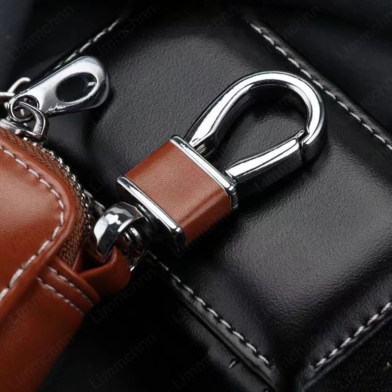 Car Key Protector Bag Leather Key Holder Auto Key Pocket Case For BMW X1 X3 X4 X5 X6 X7 F10 F20 F30 G20 G30 G01 F15 F16 G02 F34