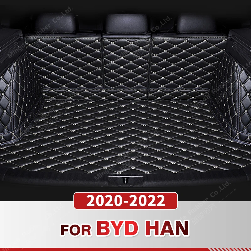 

Автомобильный коврик для багажника с полным покрытием для BYD HAN 2020-2022 21, противогрязный чехол для багажника автомобиля, коврик, подкладка для груза, защитные аксессуары для интерьера