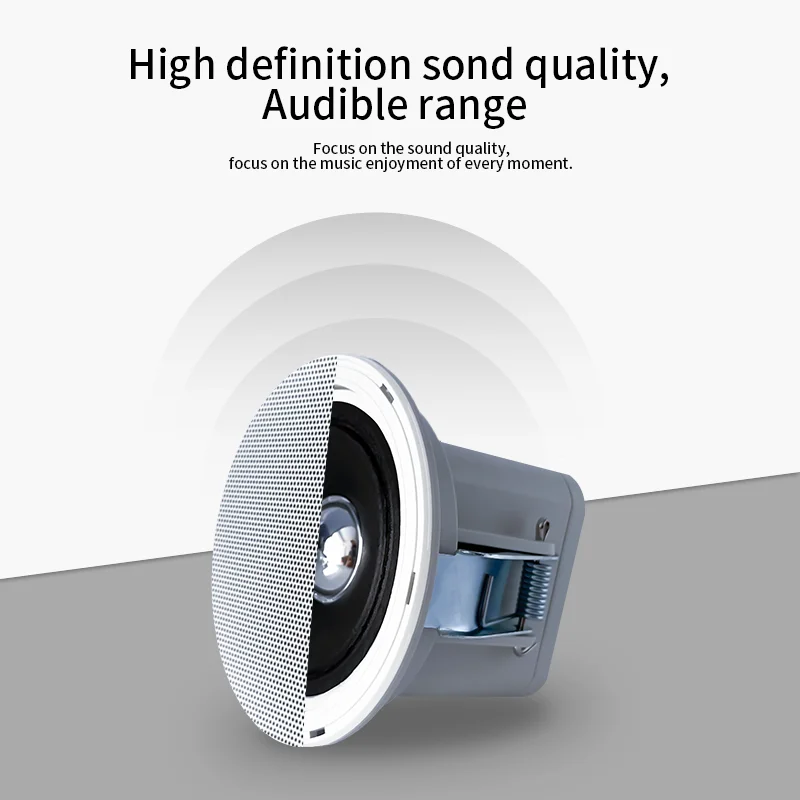 Bathroom 2Inch 8Ohm 5W Cut-hole 87mm Passive Ceiling Speaker waterproof in-ceiling Speaker Sound Quality Background Music System