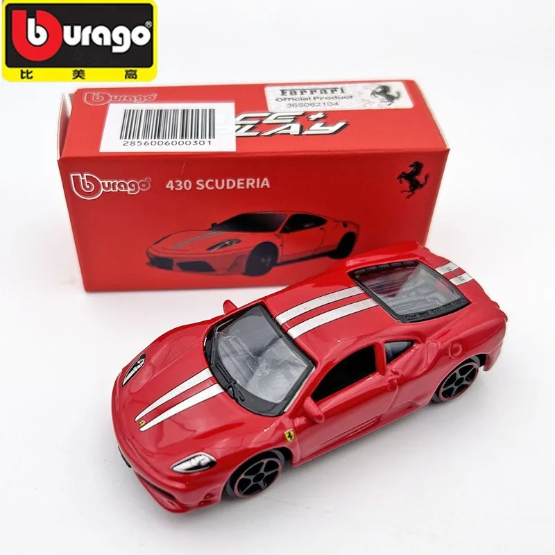 

Bburago 1:64 Scale Alloy Ferrari 430 SCUDERIA Red Sports Car Static Model Ideal Boy Toy Gift for Display