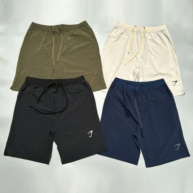Men's Fitness Shorts Quick Dry Training Pants Thin Breathable Slimming Sporty Three-quarter Length Studio Shorts