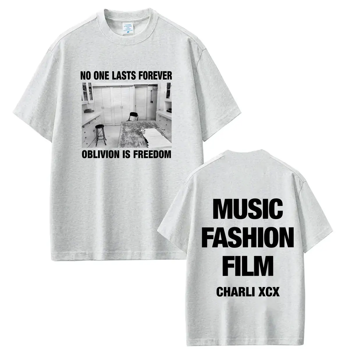 CHARLI XCX Album Musik, Mode, Film Tour 2026 Print T-Shirt Herren Damen Vintage Harajuku Baumwolle Lässiges Loses T-Shirt Streetwear – Detail 4