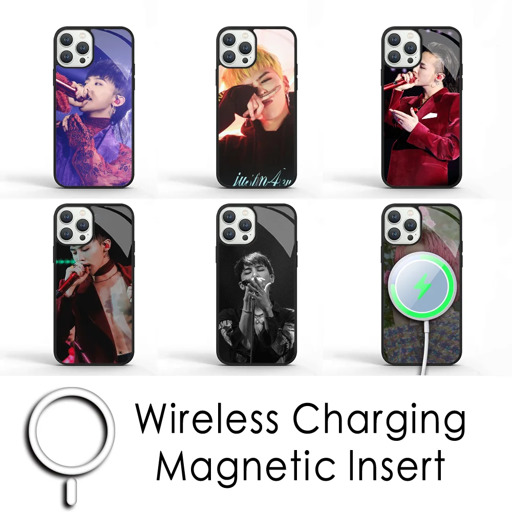 

Kpop G-G-Dragon Phone Case For IPhone 16 15 Pro Max Case 14 Plus 13 12 11 Magesafe Magnetic Wireless Charge Cover