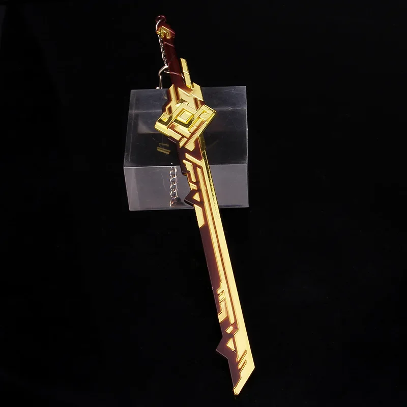 22CM Personaggi del gioco anime Albedo Modello in metallo Periferiche Summit Shaper Genshin Impact Portachiavi Decorazione Artigianato Raccogliere