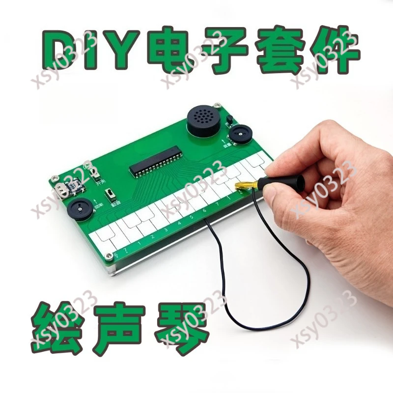 DIY Electronic Musical Instrument Soldering Practice Kit with Type-C Charging Maker Course Assembly Parts for Learners