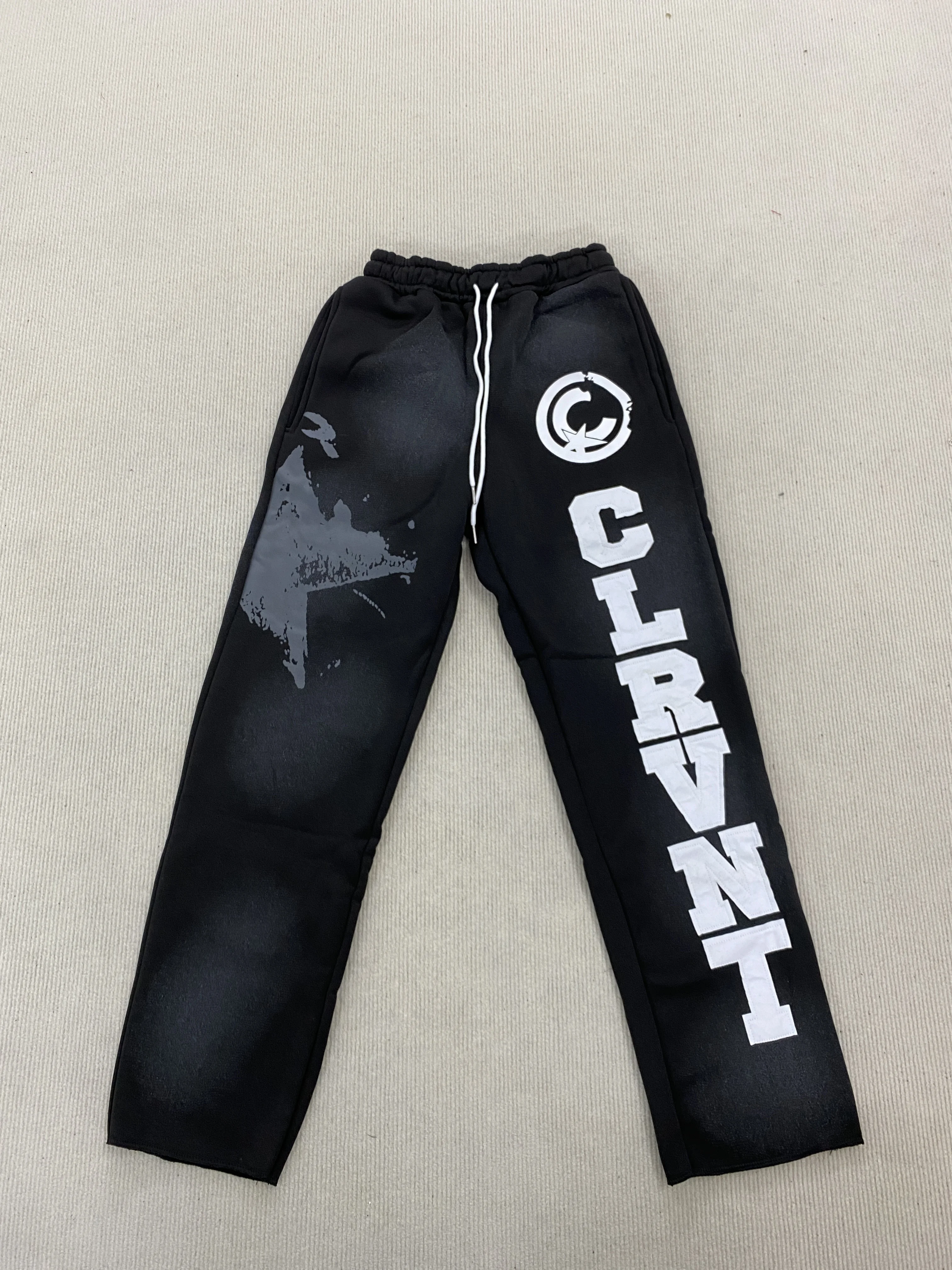 سروال كاجوال فضفاض مطبوع عليه حروف بتصميم جديد للرجال والنساء، سروال واسع الأرجل مع مرقع، إصدار خريفي رقيق #6