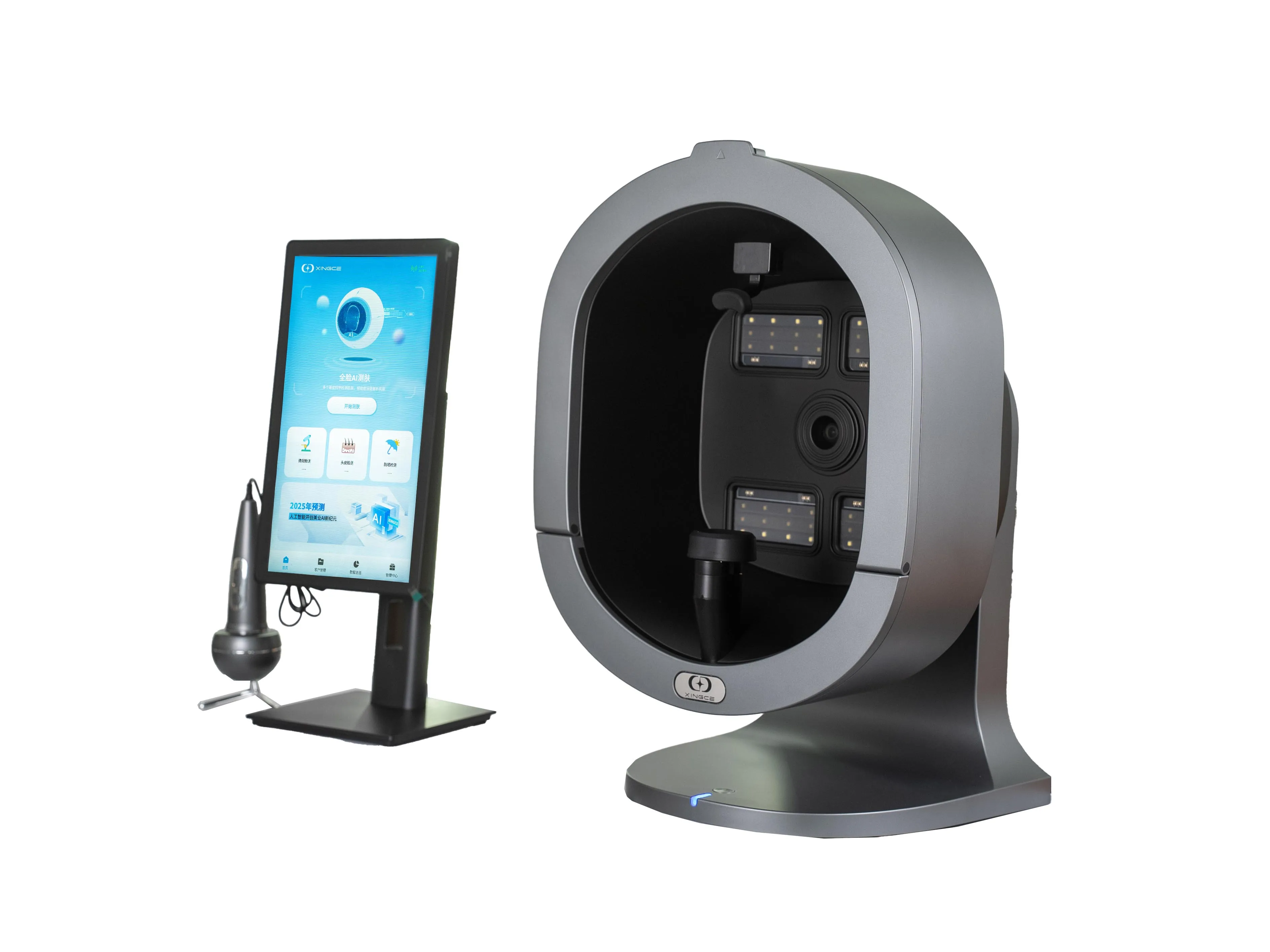 2025 ขาย Professional 3D Skin Test Analyzer เครื่องสแกนใบหน้า Moisturizer อุปกรณ์แอปพลิเคชันใช้ในบ้าน