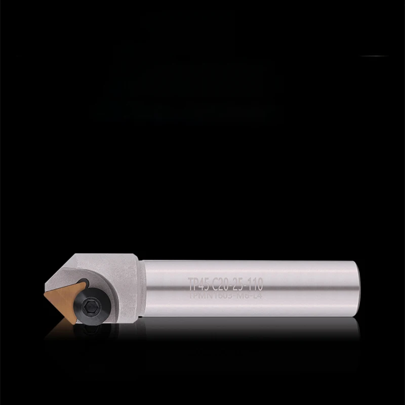 LIHAOPING TP 30 45 60 Degree TP45 C20-40-120 C16 Chamfering Tool CNC Lathe Machining Tungsten Steel Milling Cutter Inserts TPMN