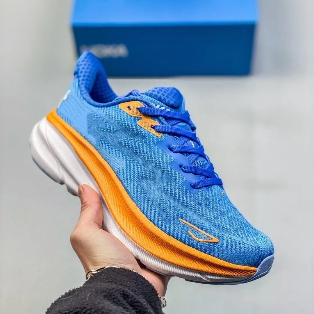 Clifton Zapatillas para correr ligeras y transpirables, zapatillas deportivas informales Unisex, suela de goma cómoda, resistentes al desgaste, sin cordones