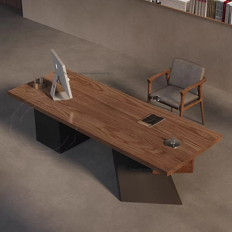 

Высококачественный компьютерный стол из массива дерева с ящиками, специальный офисный стол, рабочая станция, коммерческая мебель, Escritorios FYDD