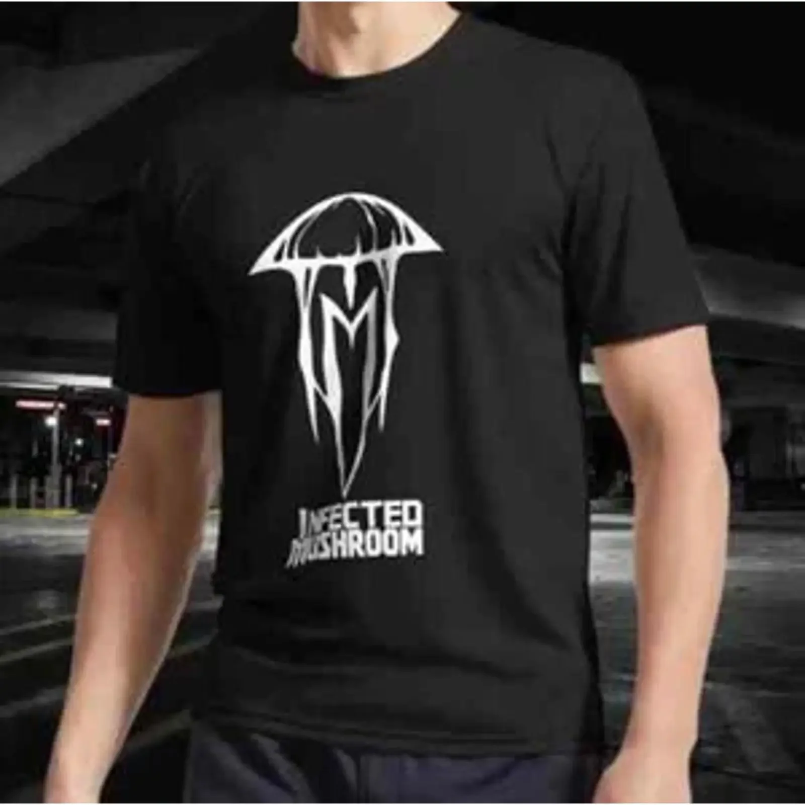 Infected Mushroom Active T Shirt Funny Logo American vintage Washed Versatile Comfortable Stretched Breathable Casual Soft