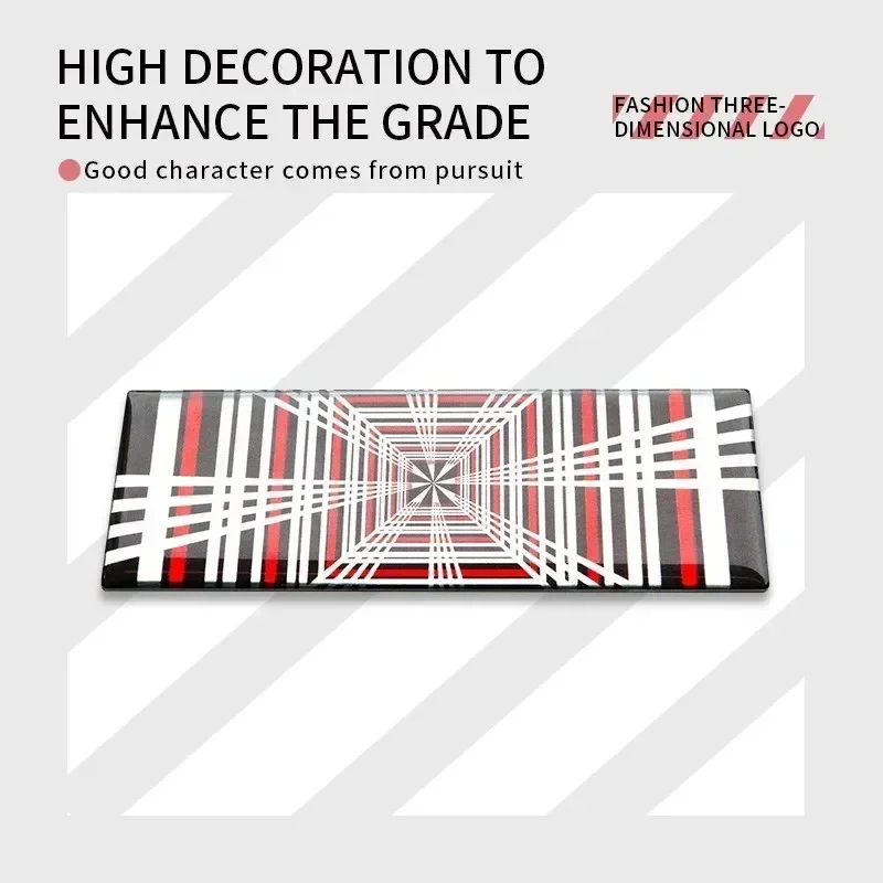 Para Tesla Model 3 Y S X 3 + estilo de coche a cuadros Logo insignia pegatina accesorios de coche emblema del maletero calcomanía rendimiento carta decoración