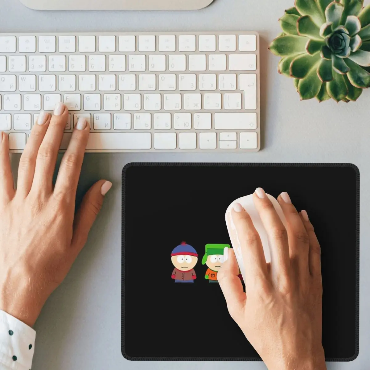 Southpark garçons dessin animé tapis de souris ordinateur clavier tapis de souris Gamer ordinateur portable tapis de bureau accessoires de bureau tapis de Table