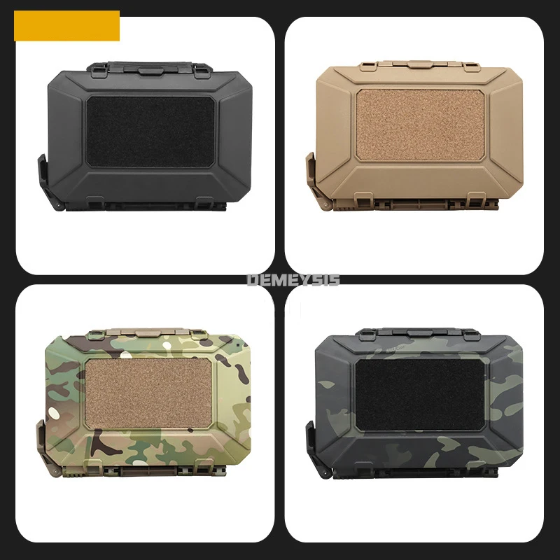 Tactical Critical Gear Case Waterproof Attachable To MOLLE EDC Sealed Hard Case Small (19.5*14.5cm) Tool Box Secure Storage