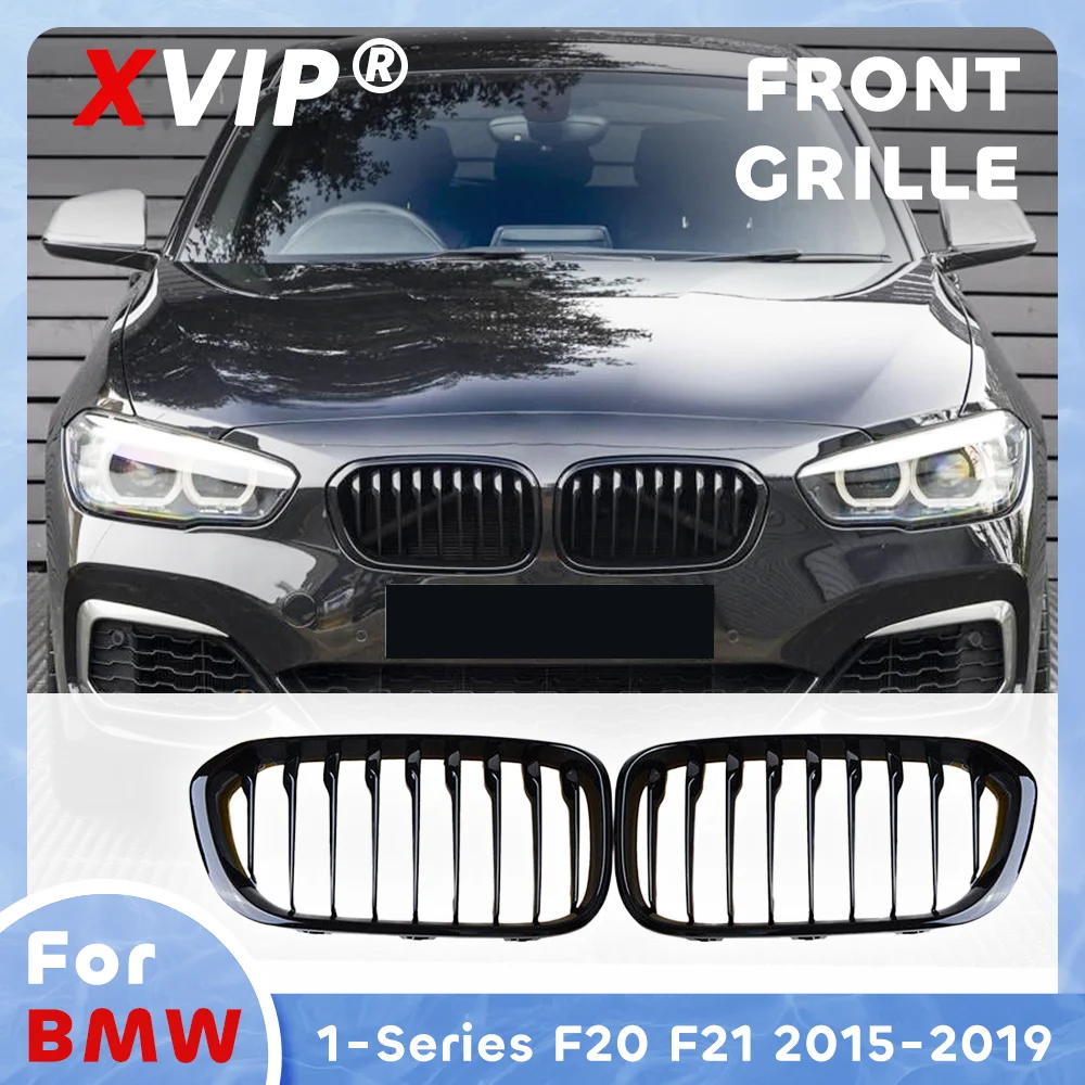 

XVIP Glossy Black Single Line Style Front Bumper Grille For BMW 1-Series F20 F21 2015-2019