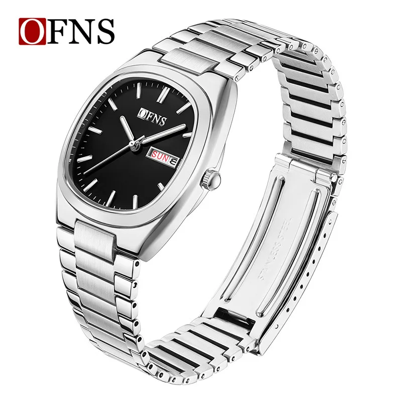 OFNS new luxury women's watch with niche design highlights personality, classic dress watch, 30 meter waterproof business watch