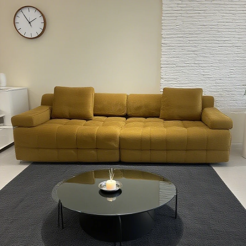 @#Outdoor Modular Compression Couch Breathable Fabric Sponge Filling Vacuum Packed Garden Living Room