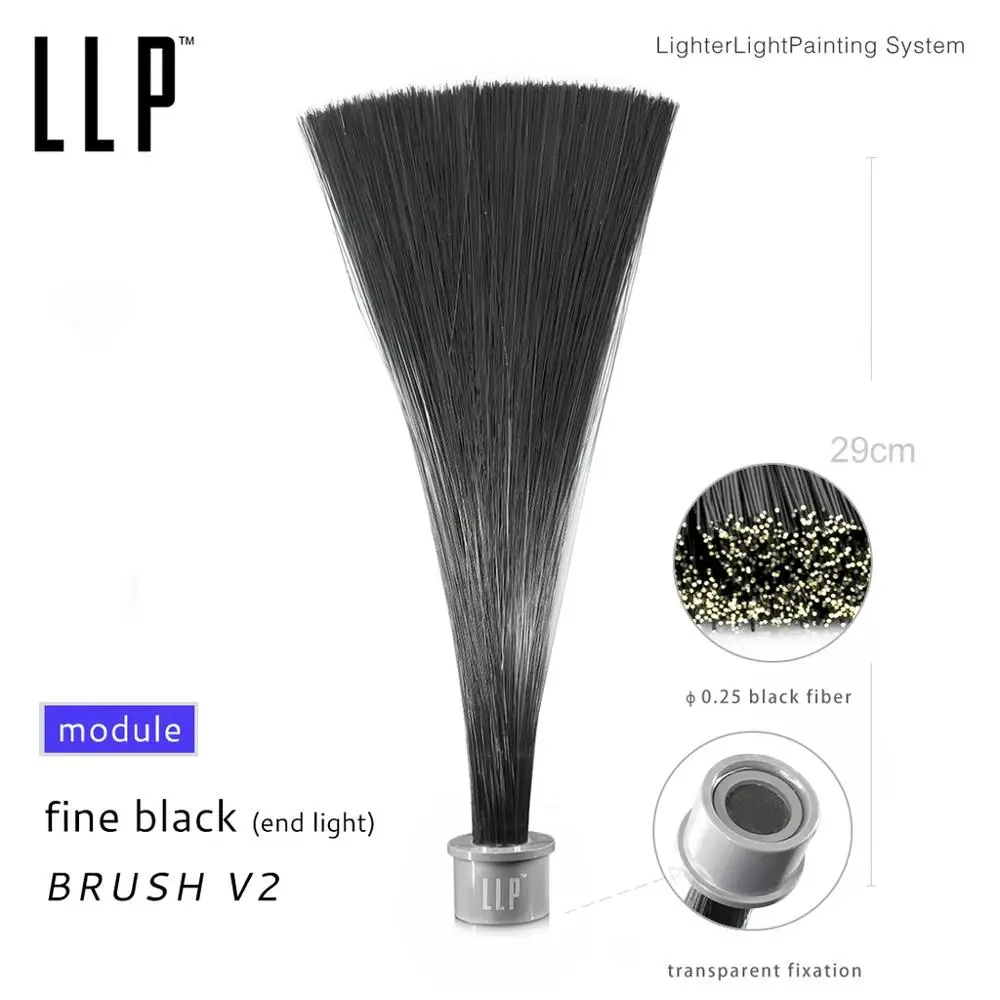 

Black Fiber Optic Brush Module For Light Painting, Portrait Photography, Hand-drawn Stick, Graphite Photography