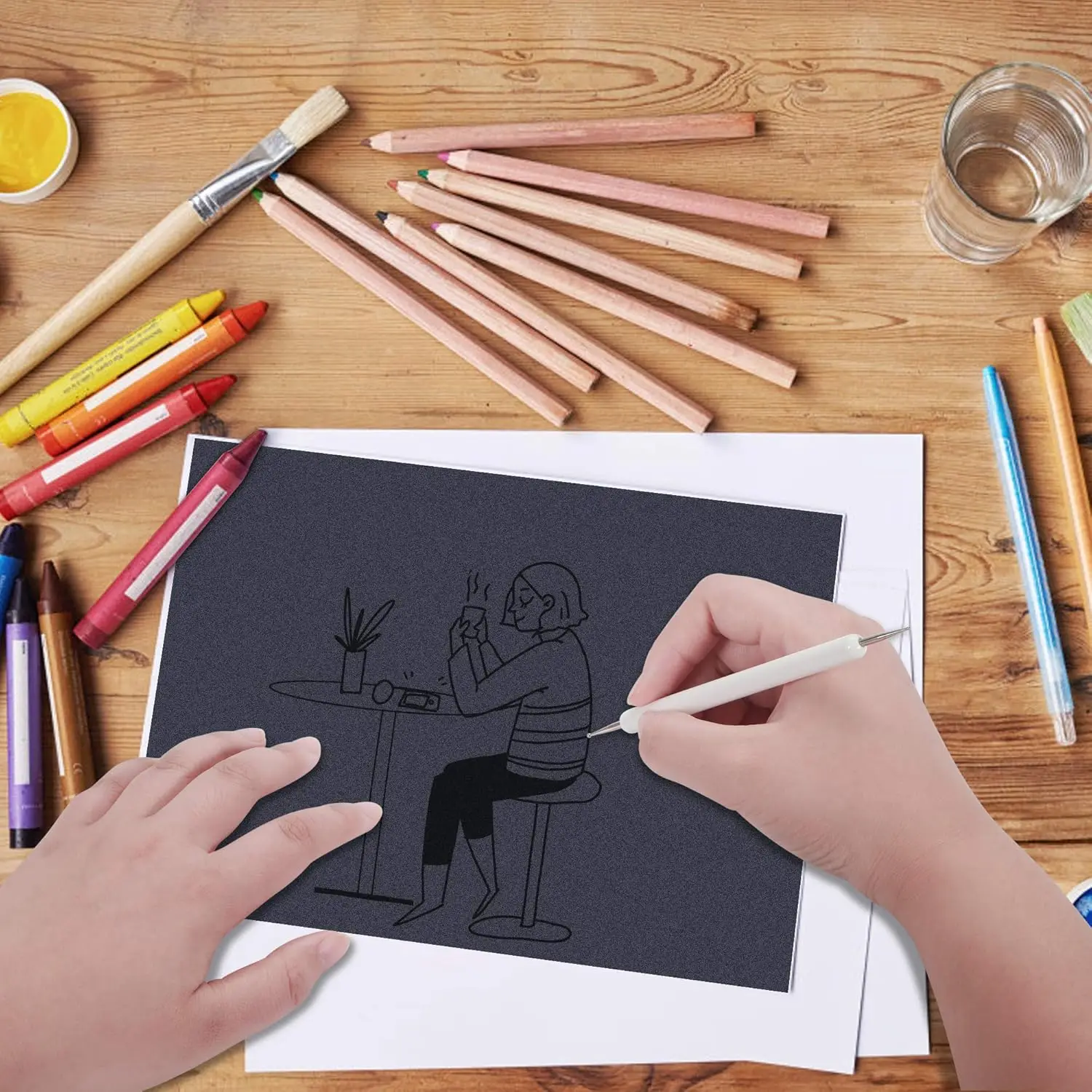 ชุดปากกาแต่งเล็บ 5 ชิ้น/ชุด ด้ามจับคริสตัล หัวสองด้าน สำหรับวาดลาย เพ้นท์เล็บ ประดับเพชร อุปกรณ์ทำเล็บ