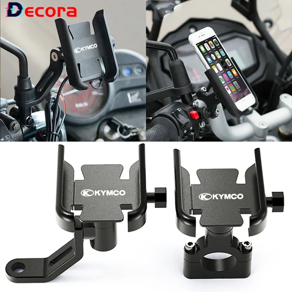 

Moto Handlebar Mirror Mobile Phone Holder GPS Stand For Kymco Xciting 250 300 350 400 500 Kxct Downtown NIKITA Gdink PeoPle S