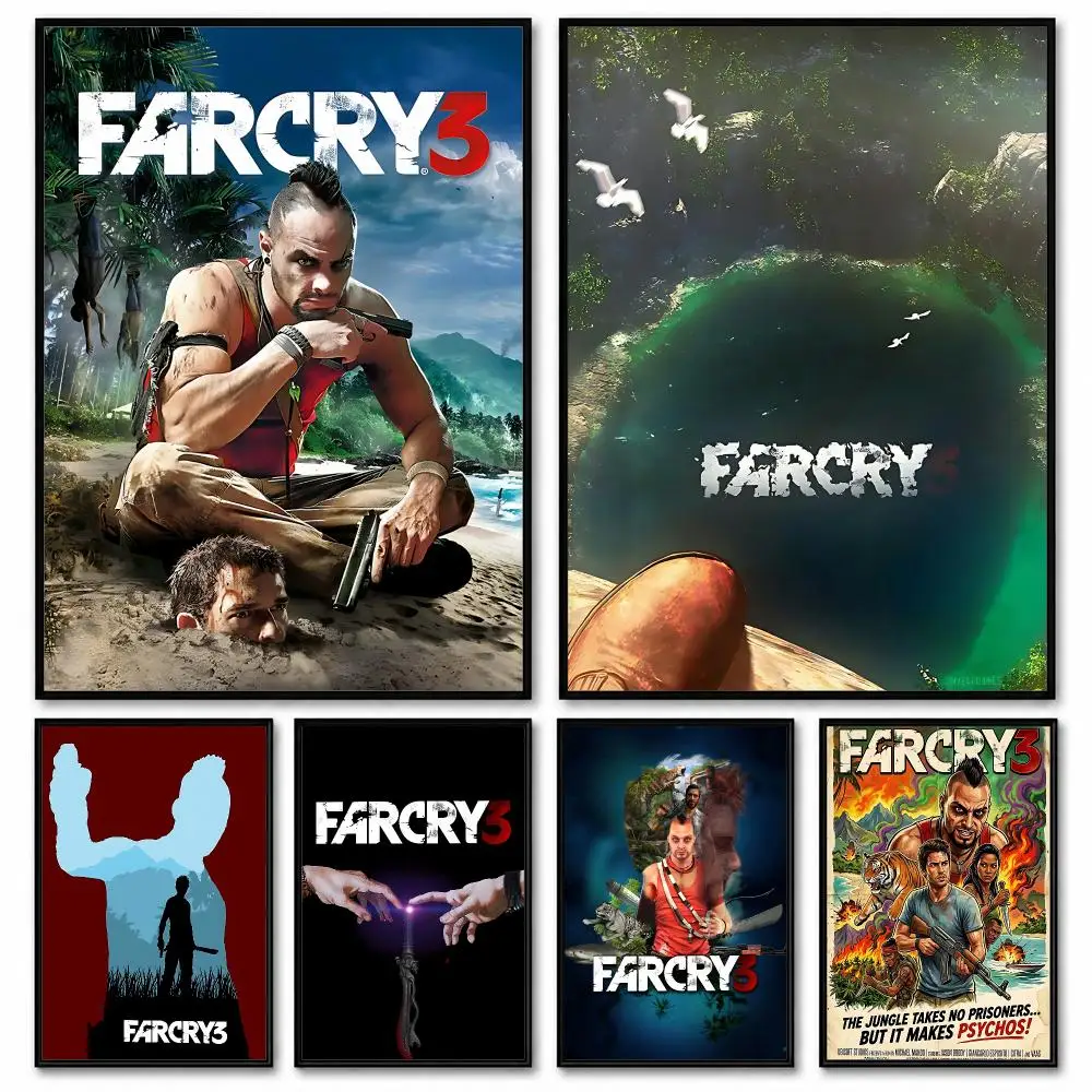 game Far Cry 3 Poster Room Decor Home Wall Art Printing Waterproof Garage BedRoom Posters Gift