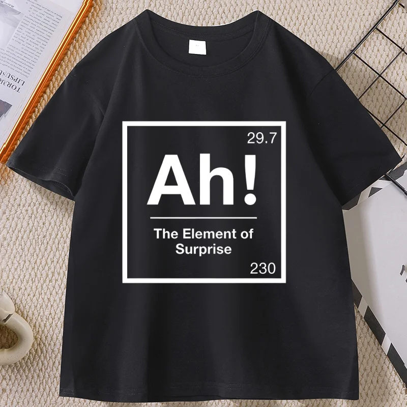 

Project Hail Mary AH T-shirt for Men Women Element of Surprise T-Shirts Chemistry Joke Tee Unisex High Quality Short Sleeve Tee