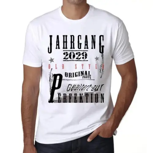 Herren Grafik T-Shirt Zur Perfektion gereift 2029 Öko-Verantwortlich Vintage