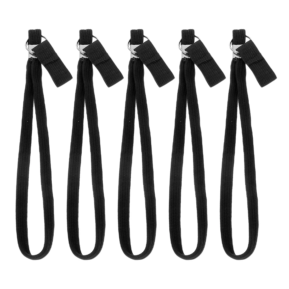 

5pcs Black Wrist Straps Hand Wristband Crutch Cane Ropes For Hiking Trekking Poles Walking Stick Accessories