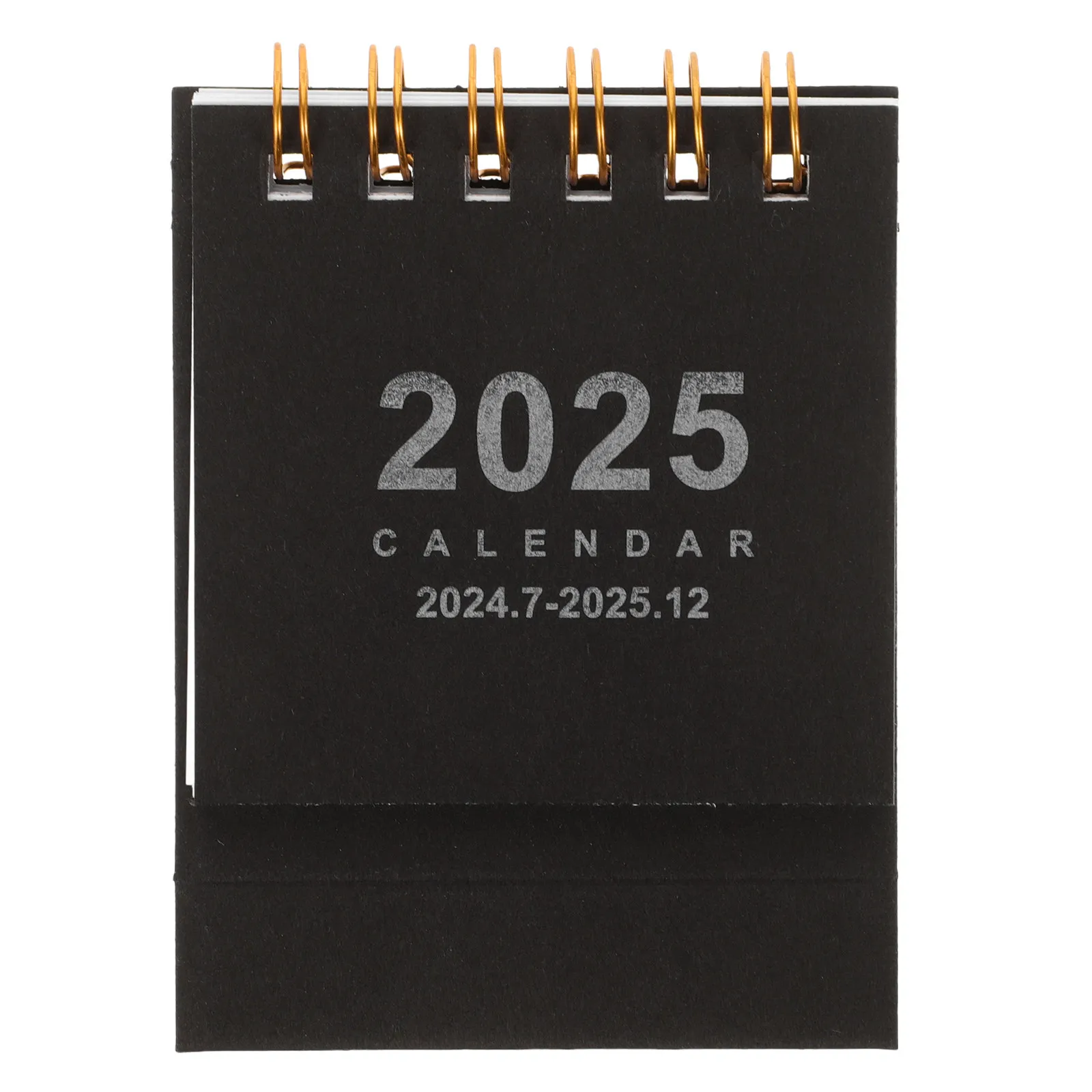 

2025 Mini Desk Calendar Small Size Spiral Binding Flip Over Desktop Calendar Daily Use Monthly Memo Reminder Decoration