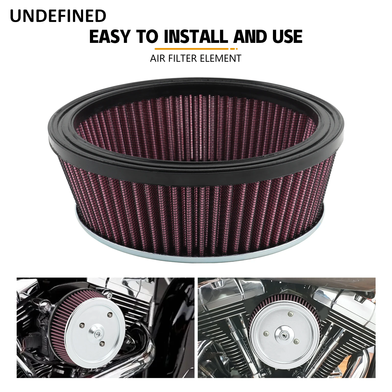 Motorcycle Air Filter Fit For Harley Harley Dyna Street Bob Low Rider  Softail Fat Bob Touring Road King Electra Glide Sportster