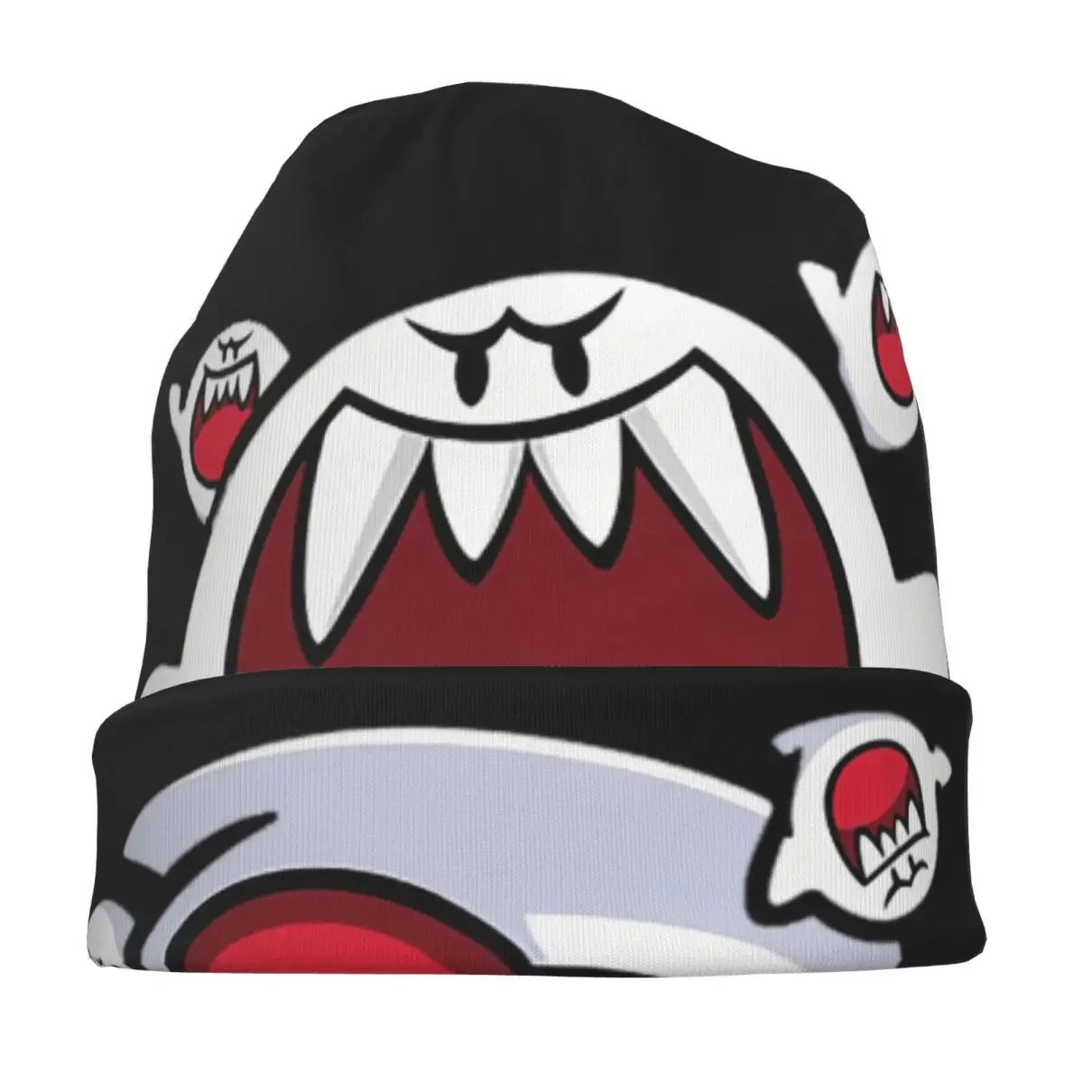 King Boo Warm Knitted Cap Hip Hop Bonnet Hat Autumn and Winter Polyester Material Warm Knit Cap