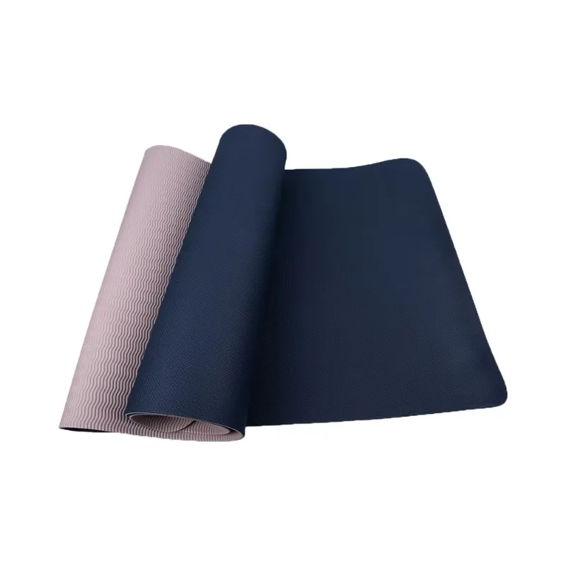 YTYIN Comfortable Yoga Mat TPE Dual Color PVC Free Diamond Pattern 173x61cmx4mm