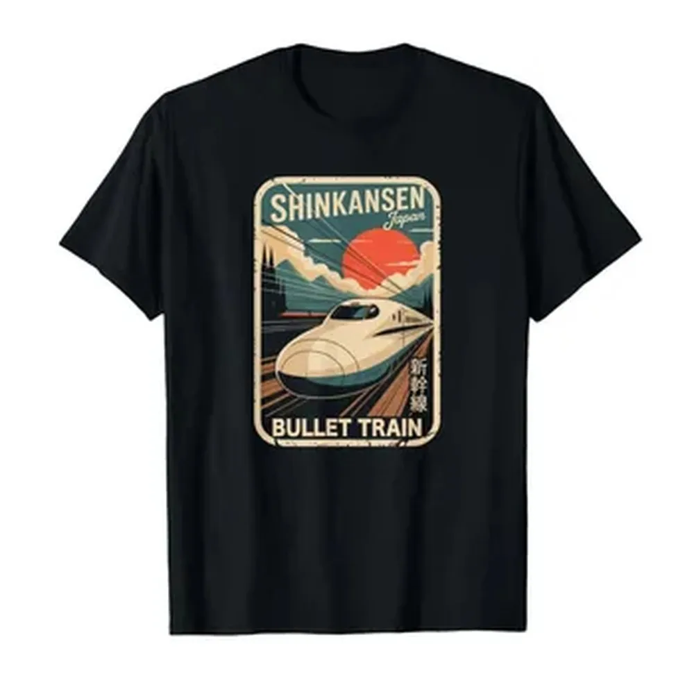 Mount Fuji Japan Retro Postcard Japanese Kanji Souvenir T-shirt For Men Women 100% Cotton T Shirts Short Sleeve Tops 1231-1
