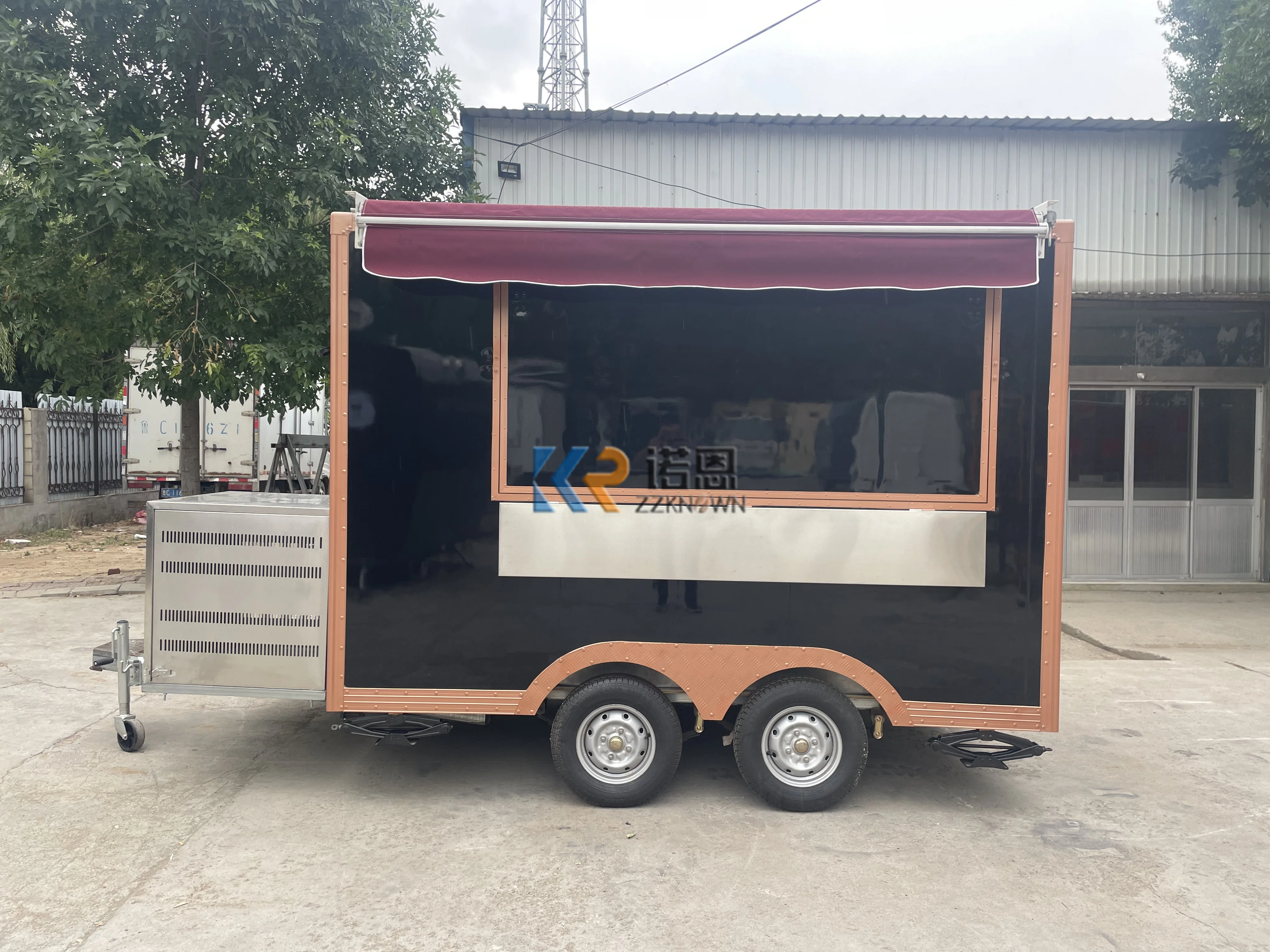 

New Chicken Rotisserie Cheap Truck Caravane Fast Mobile Car Burger Bubble Tea Shop Vending Cart Indoor Coffee Kiosk Food