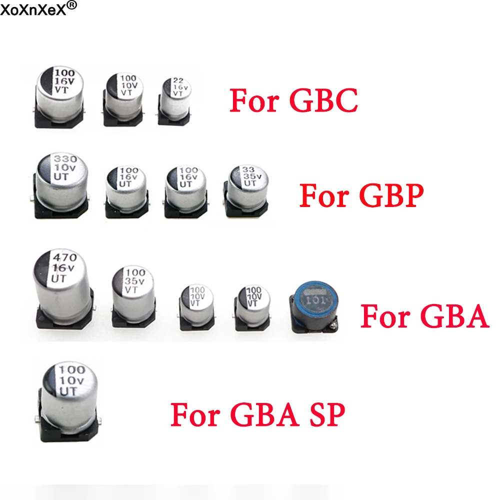 New Mainboard Capacitor & Inductor Replacement Parts For Gameboy Color Advance GBA SP GBC GBP