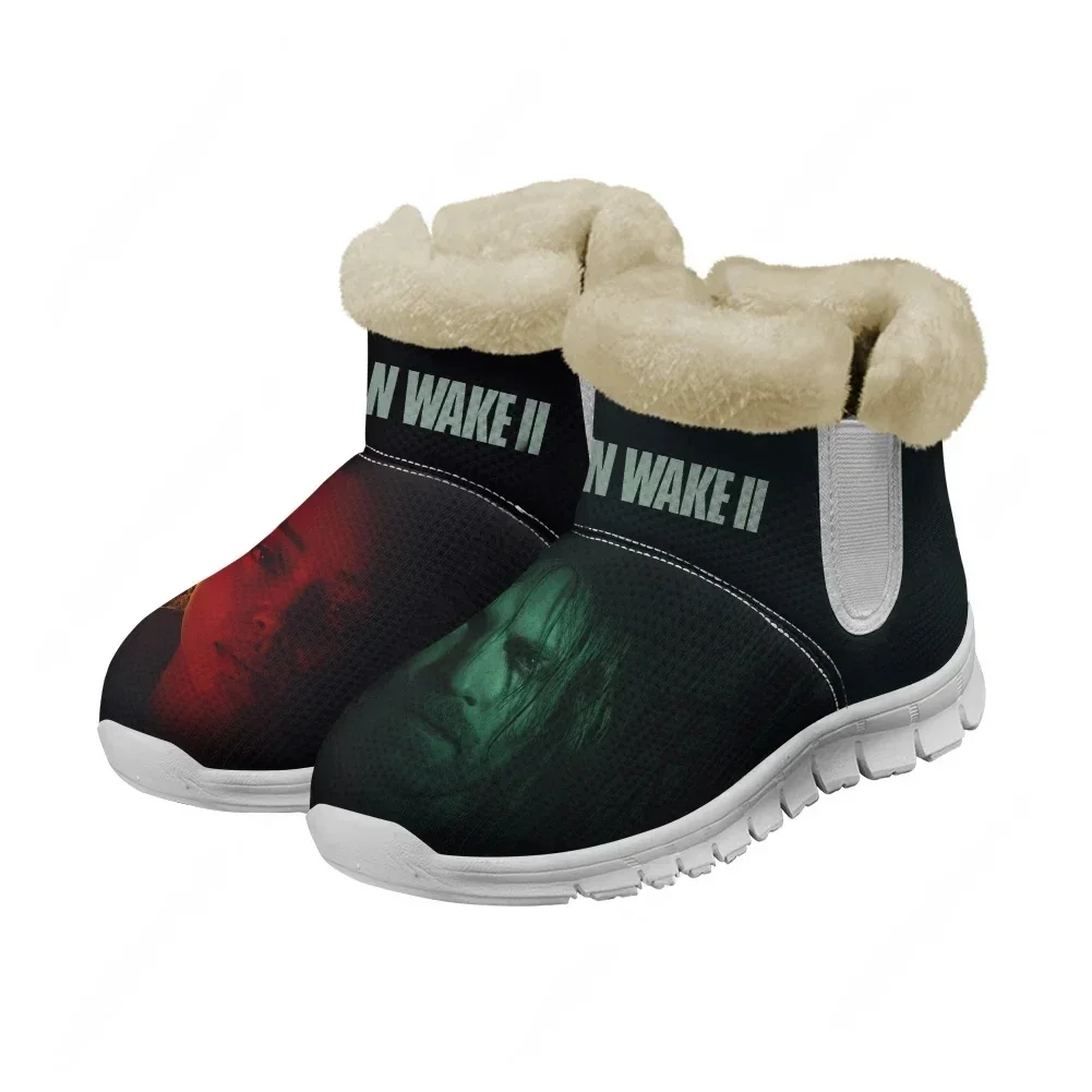 

Alan Wake 2 Snow Boots Mens Womens Teenager Shoes Keep Warm High Quality Casual Lightweight Couple Sports Custom Sneakers