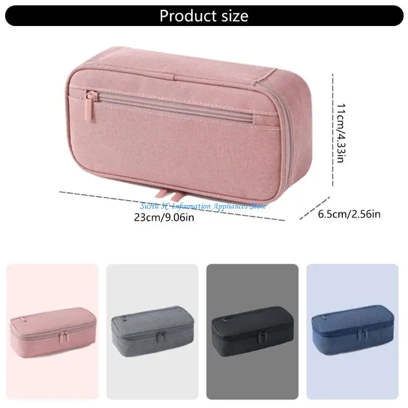 قلم سعة كبيرة القلم قضية 2 طبقة قلم رصاص قلم القلم مربع حقيبة قلم بسيطة لفتاة