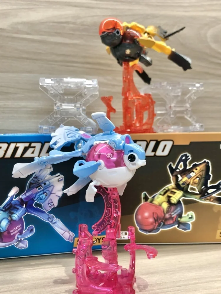 52TOYS Beastbox BB-59 روبوت تشوه ORBITAL&HALO&UNREAL، تحويل في Mecha and Cube، مجسم حركة، مع صندوق تخزين 4 سم #6