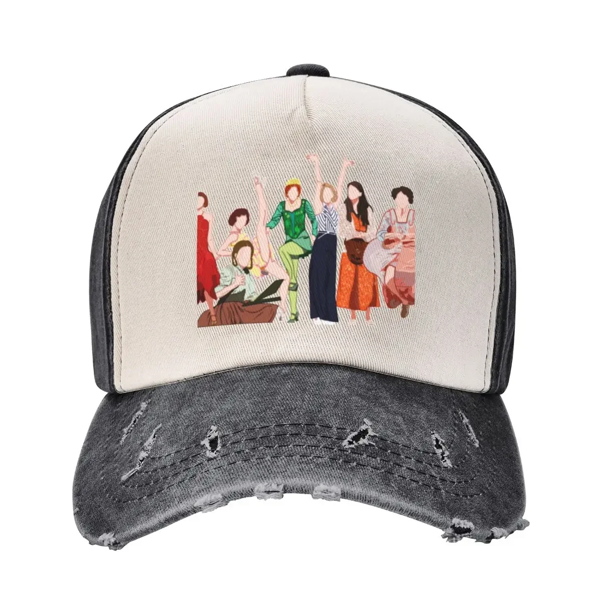 

Sutton Foster Roles Baseball Cap Hat Beach fun hats Vintage Woman Hats Men's