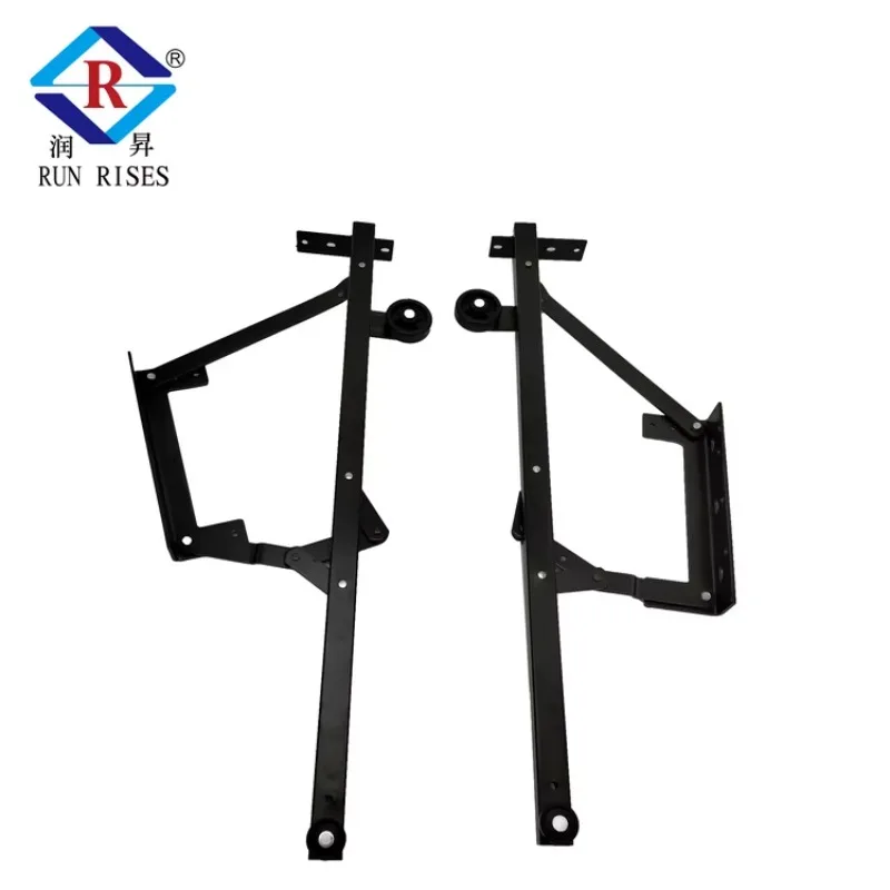 

Black Metal Pull Out Sofa Bed Lift Mechanism Wheels Furniture Hardware Accessories For Kitchen Iron MaterialATV&UTV