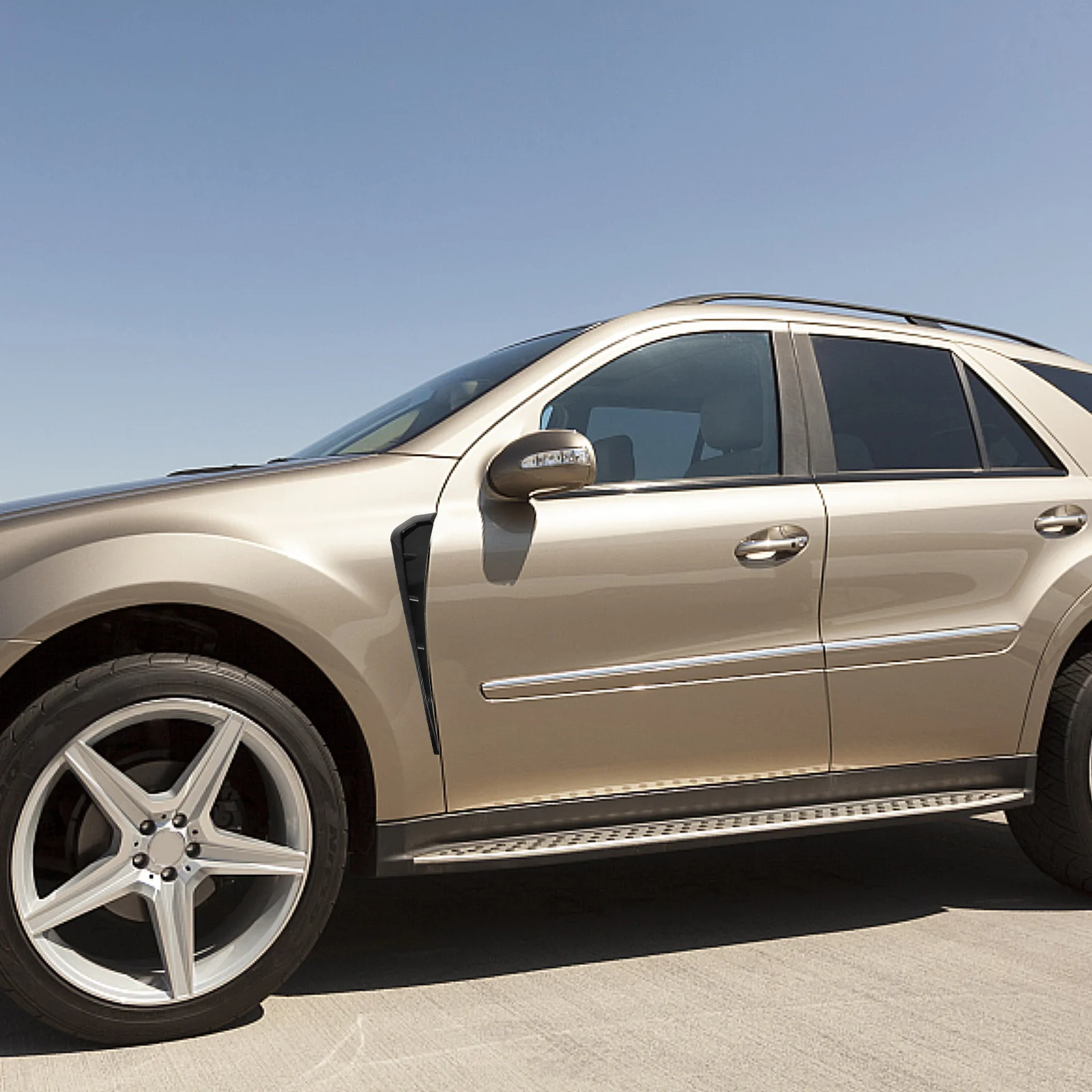 

1Pair Car Side Vent Sticker Creative Side Vent Decor Waterproof ABS Durable Auto Exterior Accessories Stylish Air Flow Intake