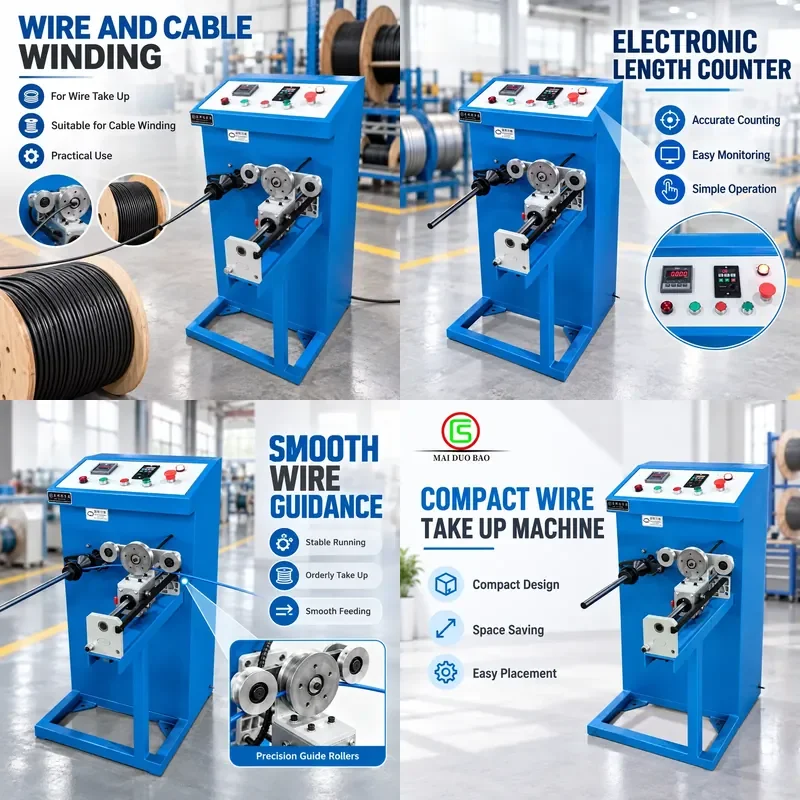 Compact Electronic Length Counters for Wire and Cable Winding Equipment Industrial Wire Winders