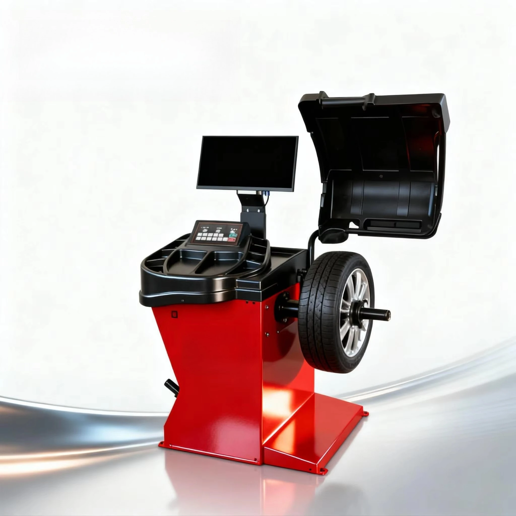 Laser Electrical Magnet Brake Wheel Balancer Machine Garage Equipment For Tire Workshop Application Wheel Alignment