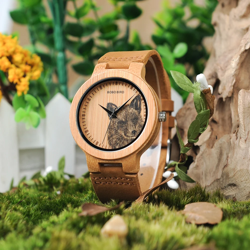 BOBO BIRD Wood Watches Leather Watch for Men Special Prices Wristwatches High Quality Wooden Timepiece Clock Man Customized